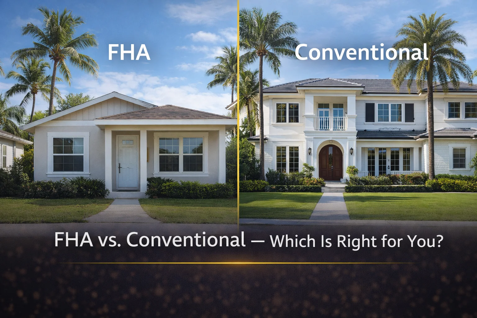 FHA vs conventional loan Florida