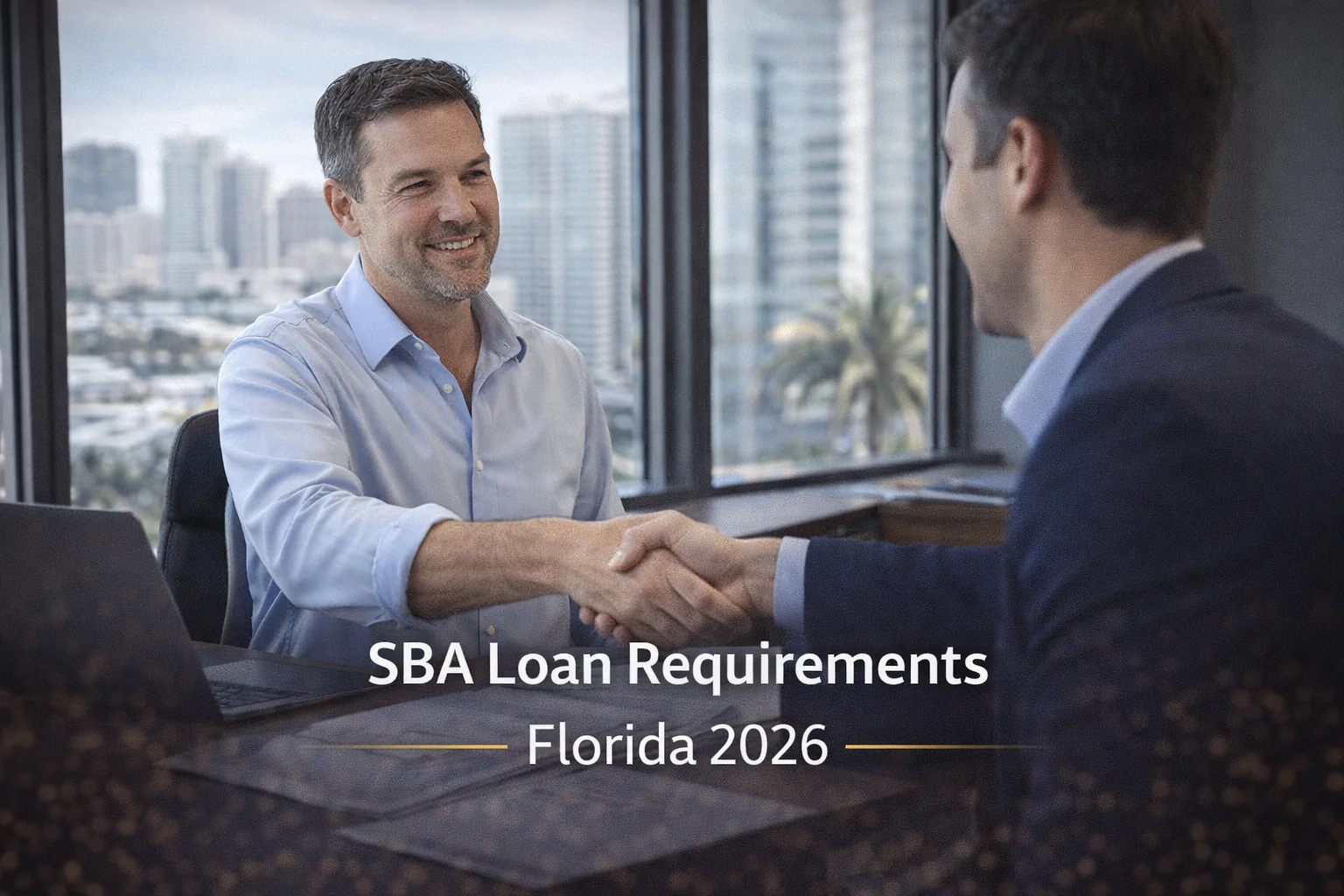 Florida business owner meeting with SBA lender