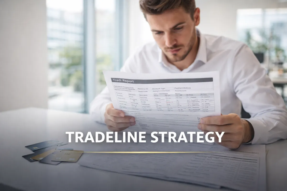 European founder reviewing US trade line strategy for credit building