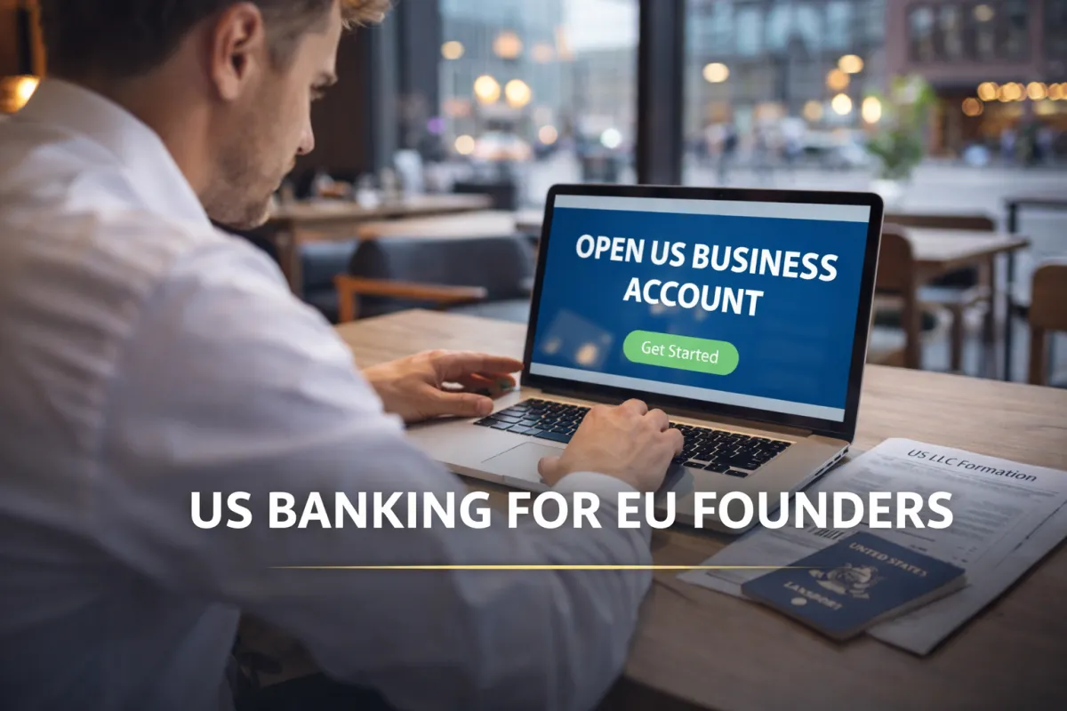 European entrepreneur opening US business bank account with ITIN